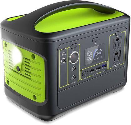 品質  500W Power Station 110V 2 Outlet AC Pure Sine Wave 568Wh 153600mAh Lithium Battery Backup Type Portable Solar Generator 工場